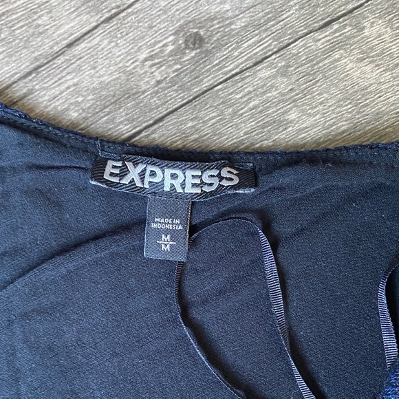 Express Women’s Navy Blue Mini Dress Size M - Picture 3 of 5